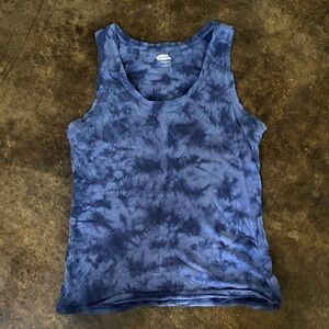 Old Navy Blue Tie-Dye Tank Top